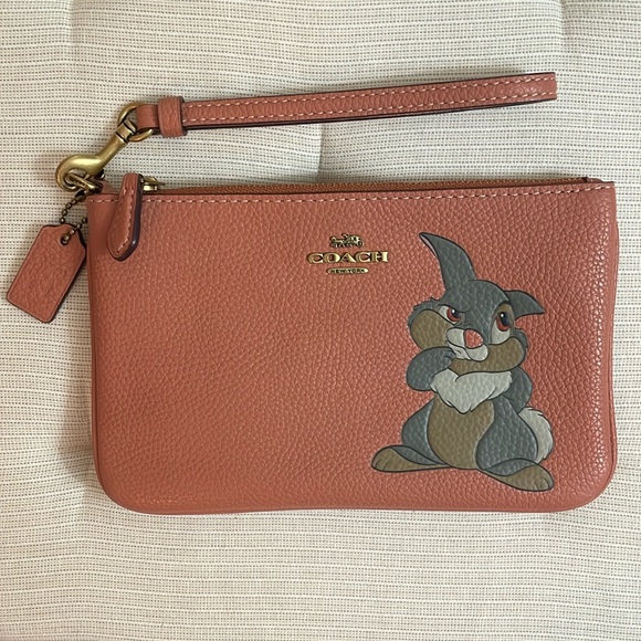 Coach Handbags - Coach X Disney Small Wristlet With Thumper Motif